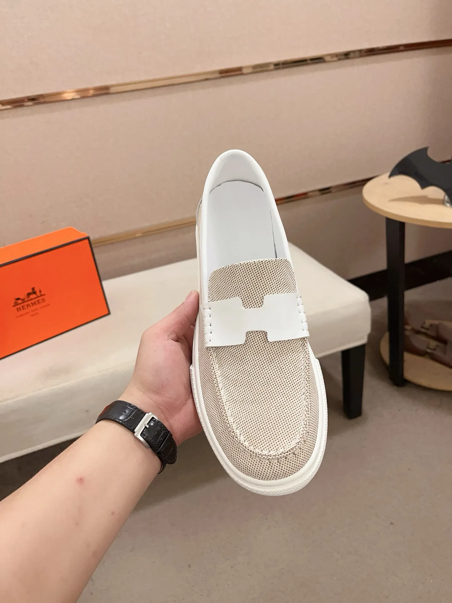 Men's clothing and shoes💰: 400💰《HERMES》【Classic Original Version】Hermès; Top 🔝 Purchasing Agency 🔍🔍Latest 🇺🇸Sold simultaneously at counters, original imported from Italy ▲▲Cow leather▲ ▲Exquisite workmanship (Italian 🇮🇹imported water-dyed 🐂cowhide lining) sole: original sole provided by the original factory, ⚠️exclusive double-layer activity·TPR·rubber·combined molded outsole; Code number: 36-46